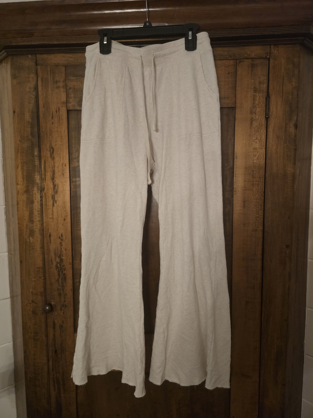 aerie Cream Casual Wide-Leg Pants Xl
